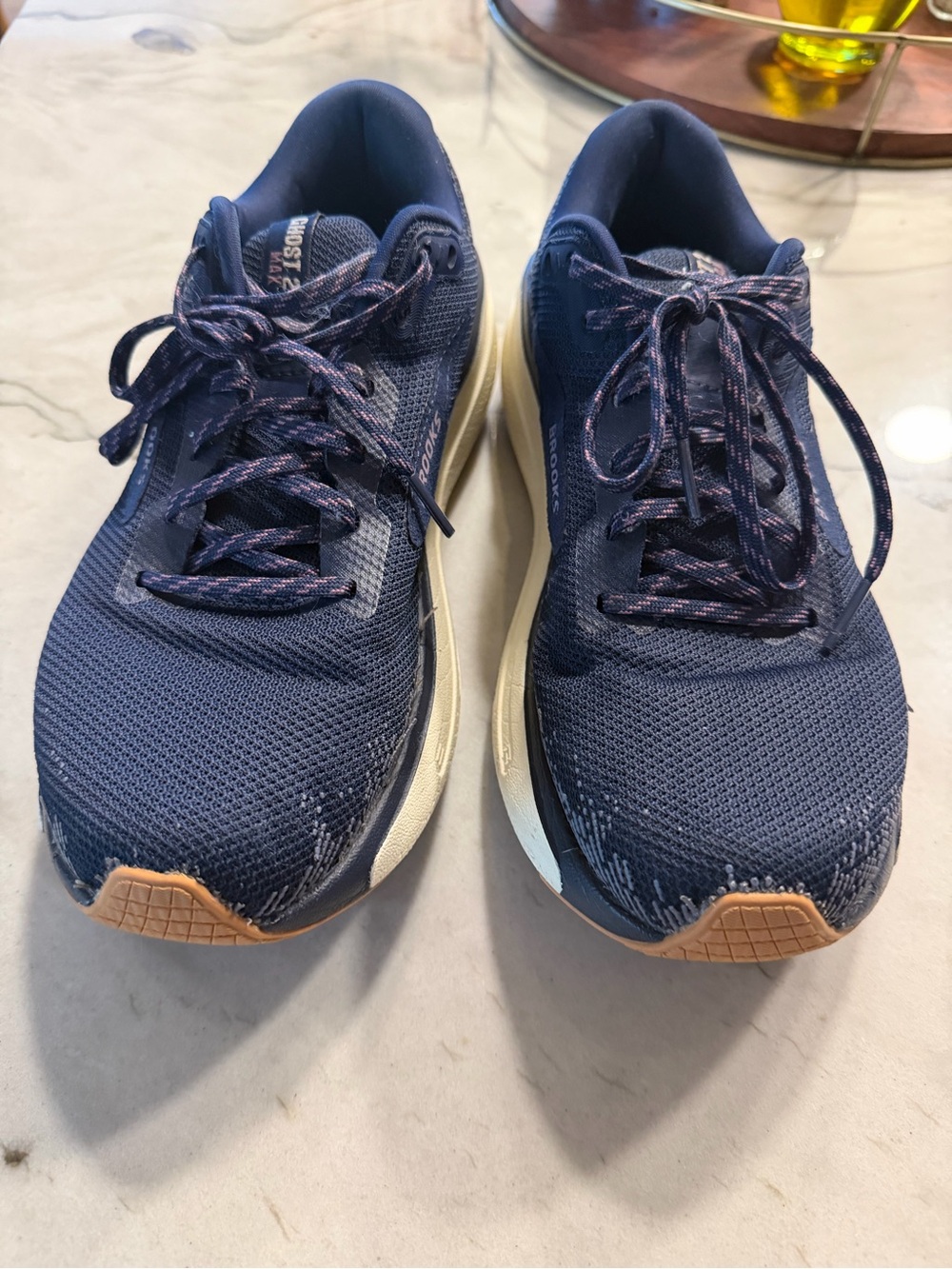 Brooks Women's Purple Athletic Running Shoes with Tan Accents